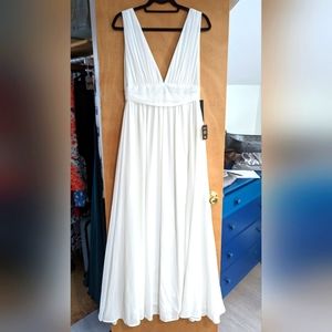 Lulu's Heavenly Hues Maxi Dress in white